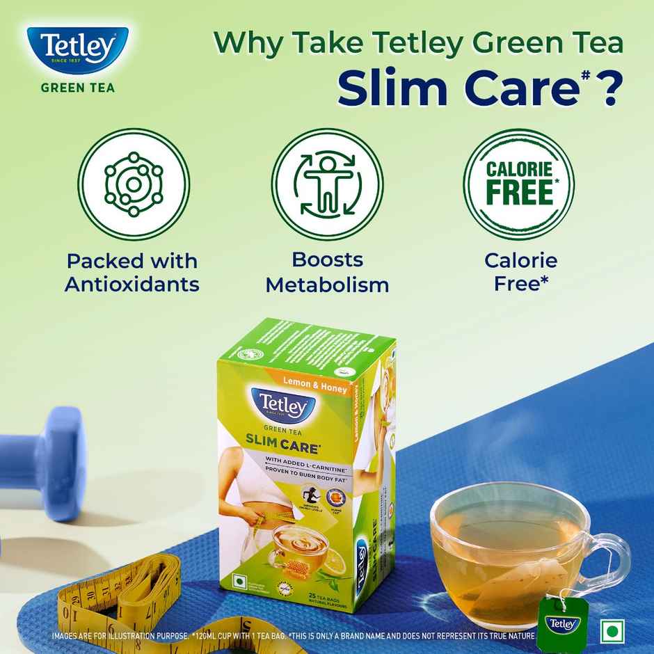 Tetley Slim Care Lemon & Honey Green Tea