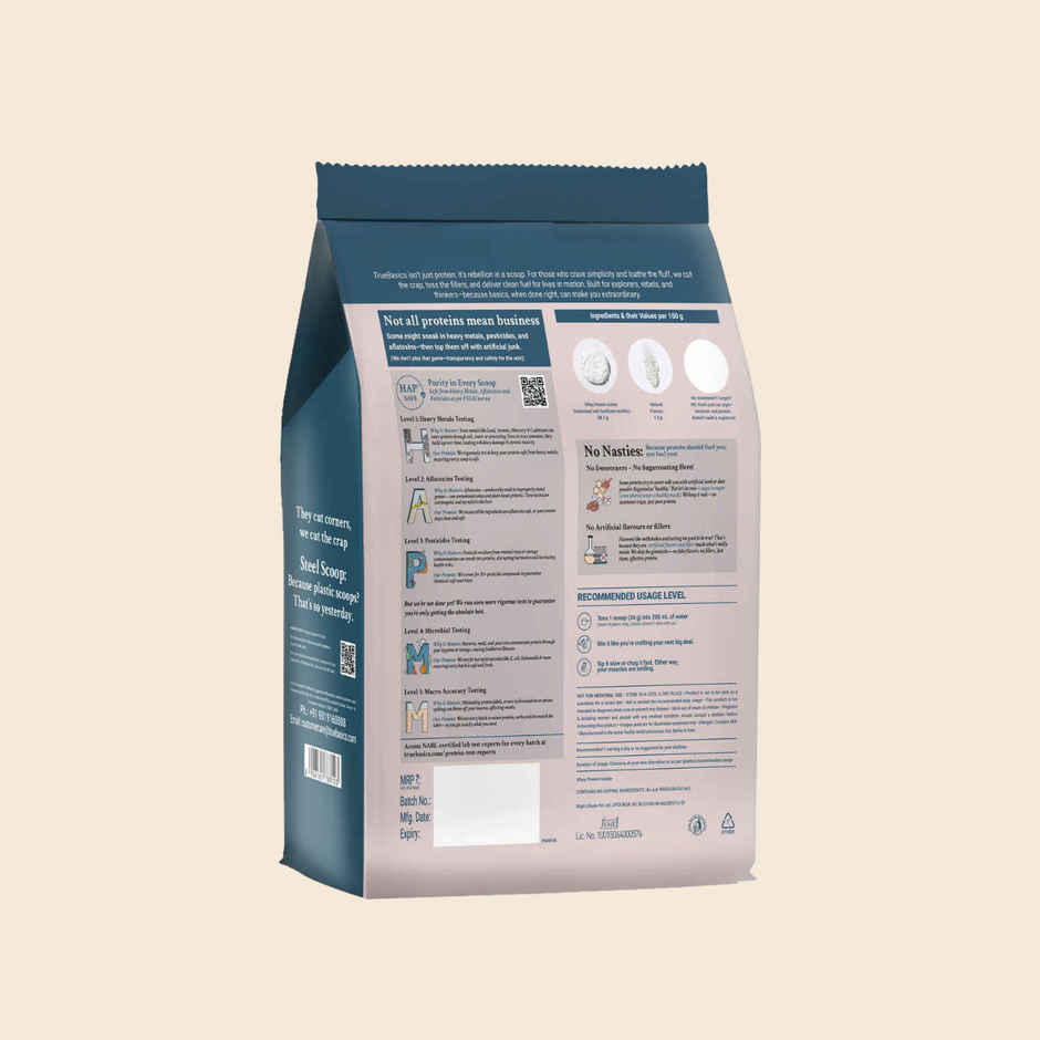 TrueBasics Clean Whey Pure Protein Isolate Powder (Vanilla)