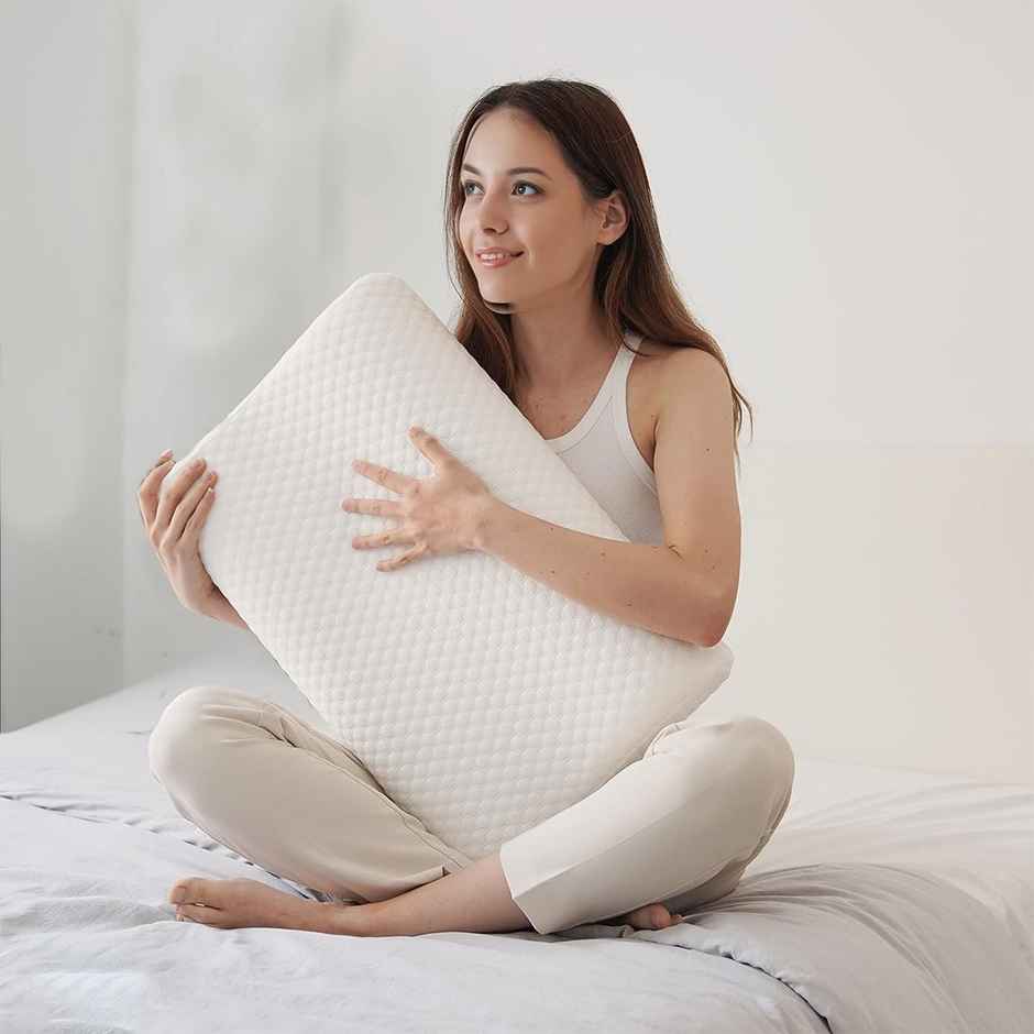 Trajectory Memory Foam Cervical Bed Pillow Orthopedic Contoured Neck Support Pillow