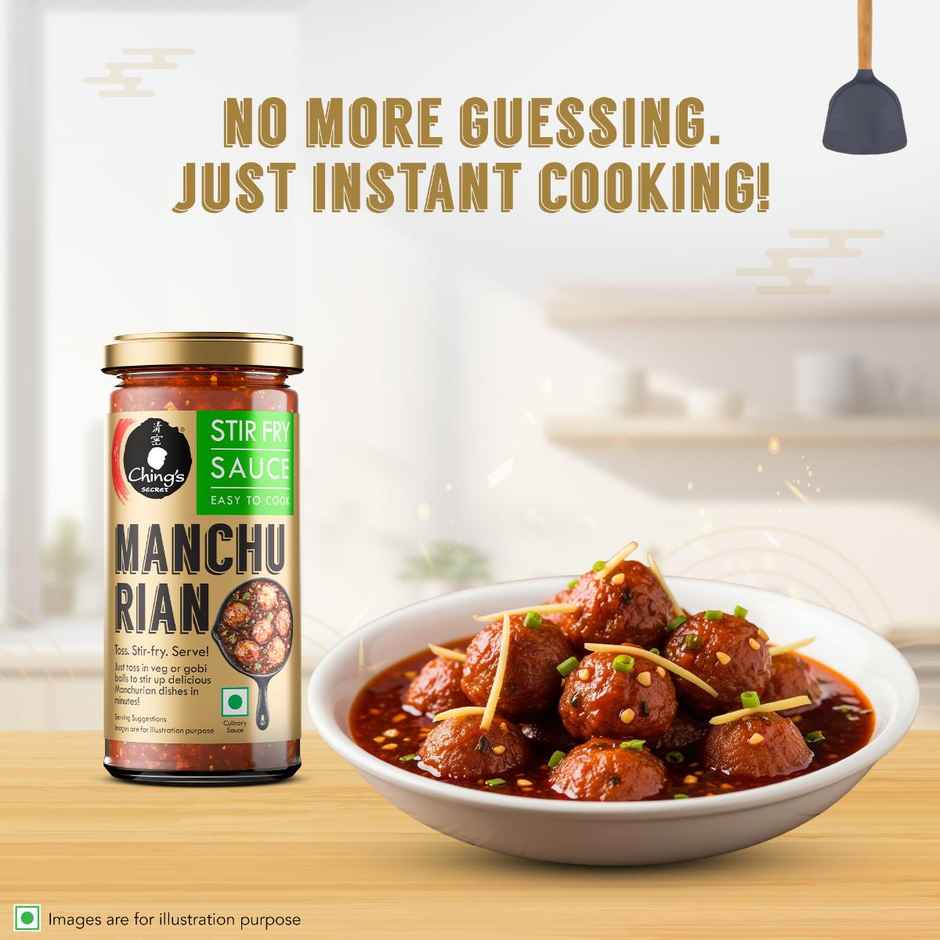 Ching's Premium Manchurian Stir Fry Sauce, Ready to Cook Sauce, No Added Colour, No MSG