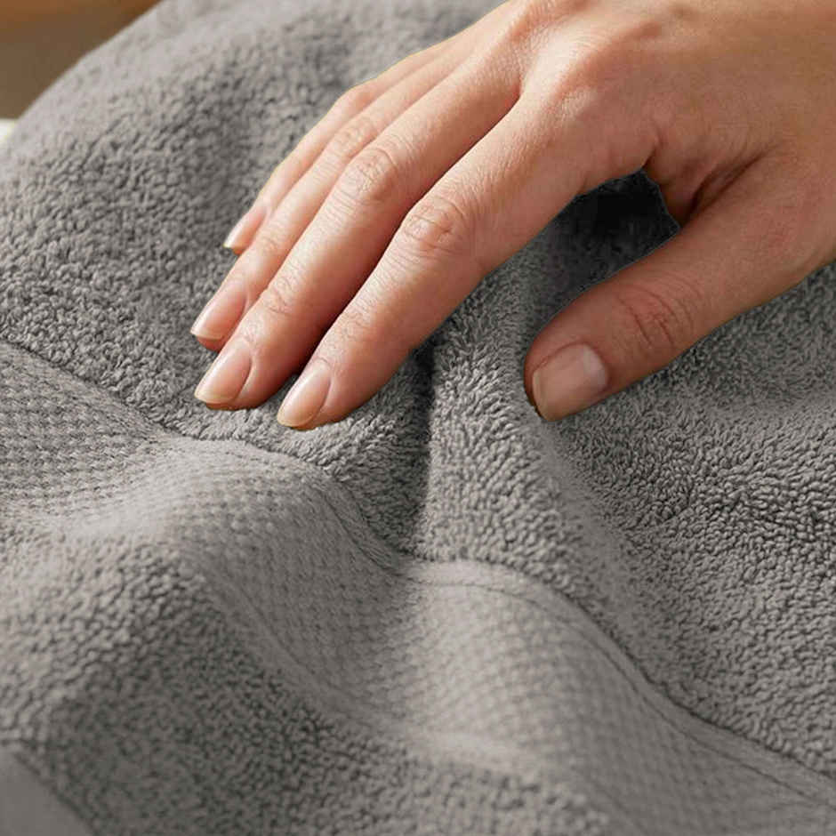 Mytrident Urban Comfort Cotton Bath Towel | Charcoal