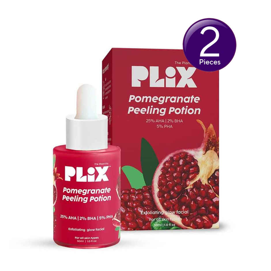 Plix The Plant Fix Pomegranate Peeling Potion With 25% AHA+ 2% BHA + 5% PHA Combo