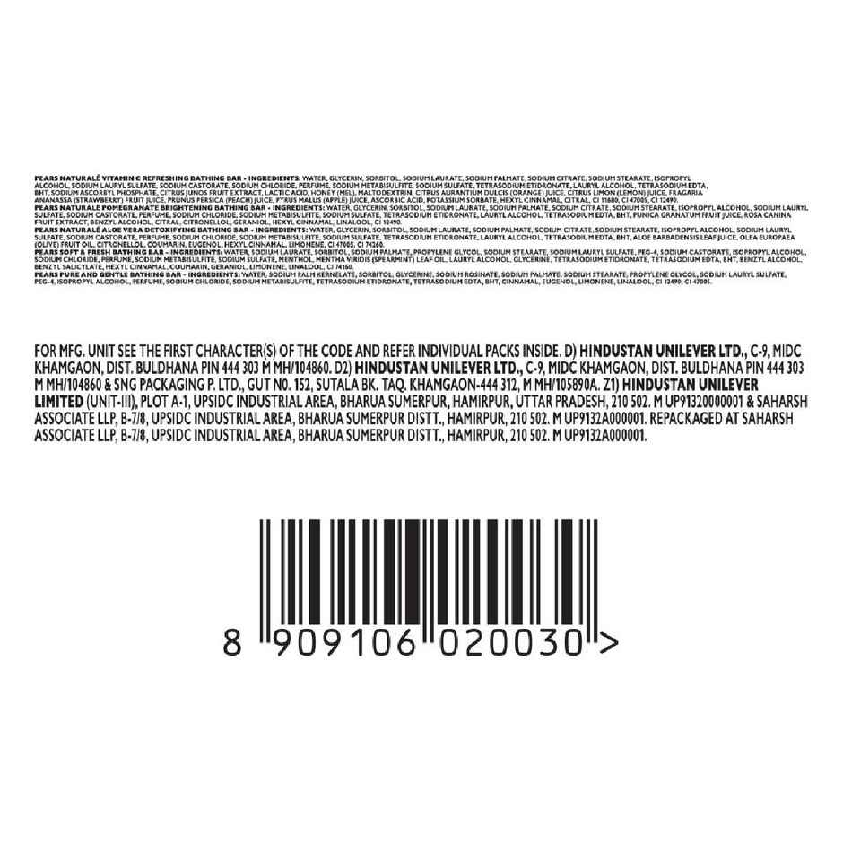 Pears Variety Pack Glycerin Bathing Bars