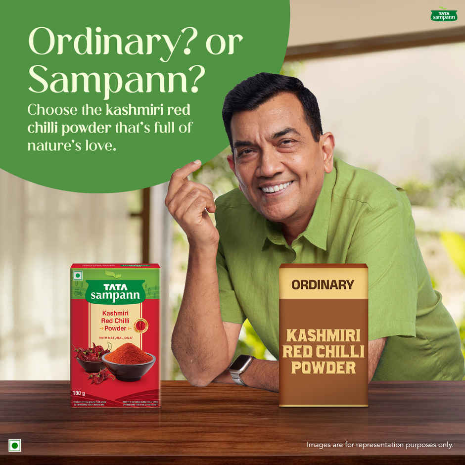 Tata Sampann Kashmiri Red Chilli Powder with Natural Oils Kashmiri Lal Mirch Powder