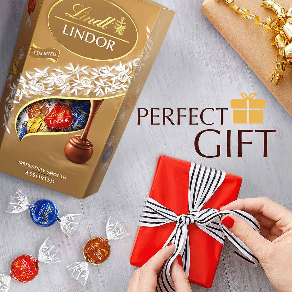 Lindt Lindor Smooth Melting Assorted Chocolates Cornet | Luxuriously Smooth Center