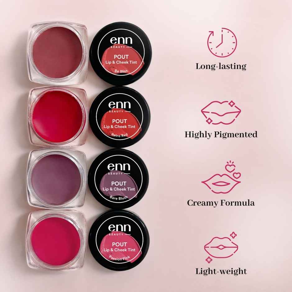 ENN Beauty Pout Lip & Cheek Tint | Passion Pink