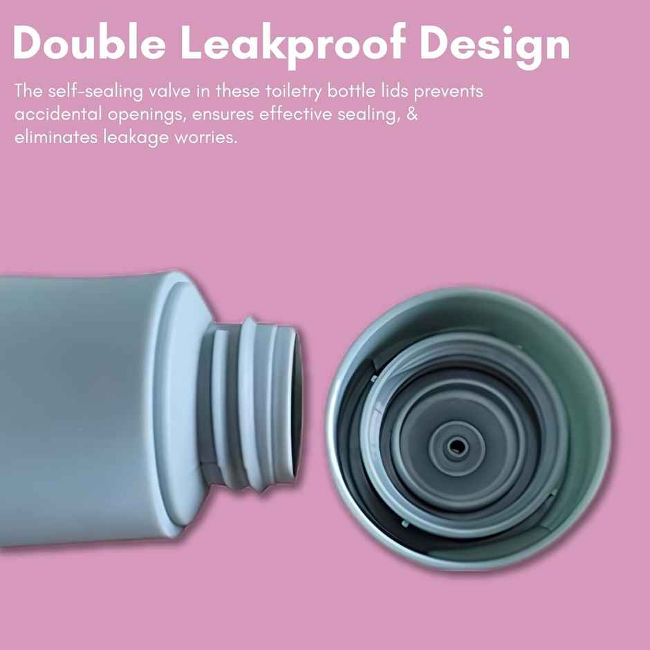 Beaute Secrets Travel Bottles for Toiletries Pack of 3 Leakproof Mini Travel Essentials