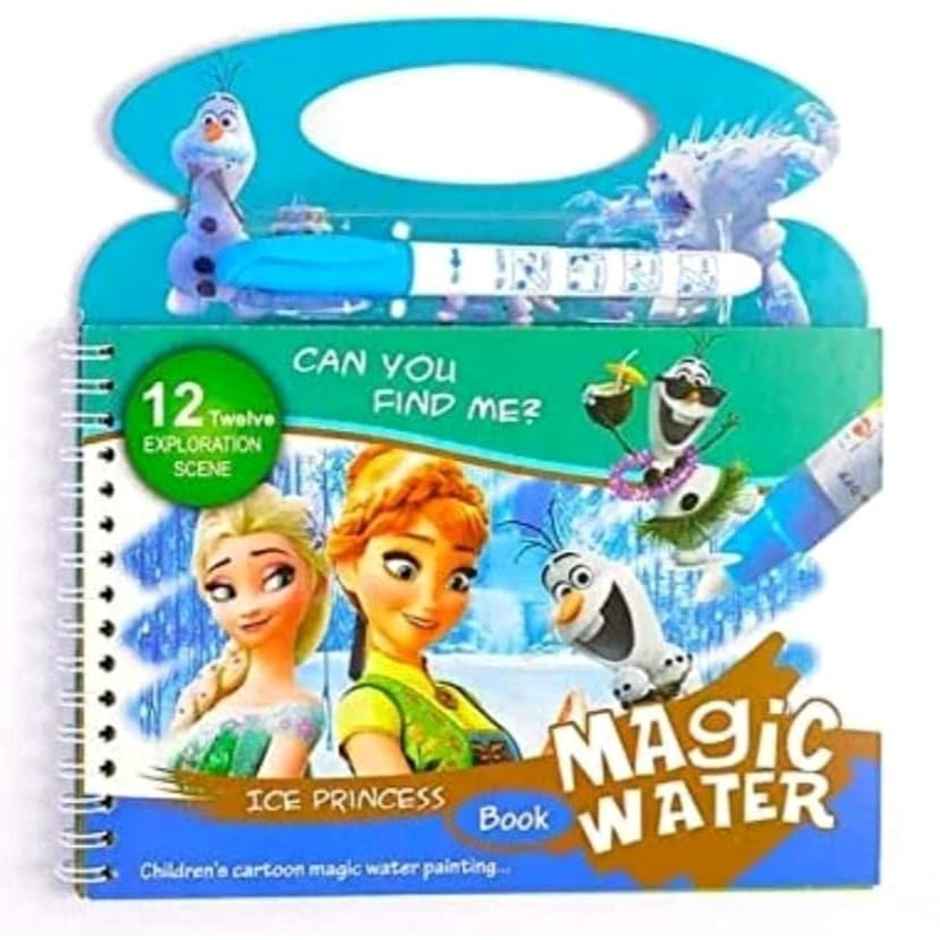 Chrome Magic Water Painting Book With Magic Doodle Pen Kids Coloring Doodle Drawing Educational