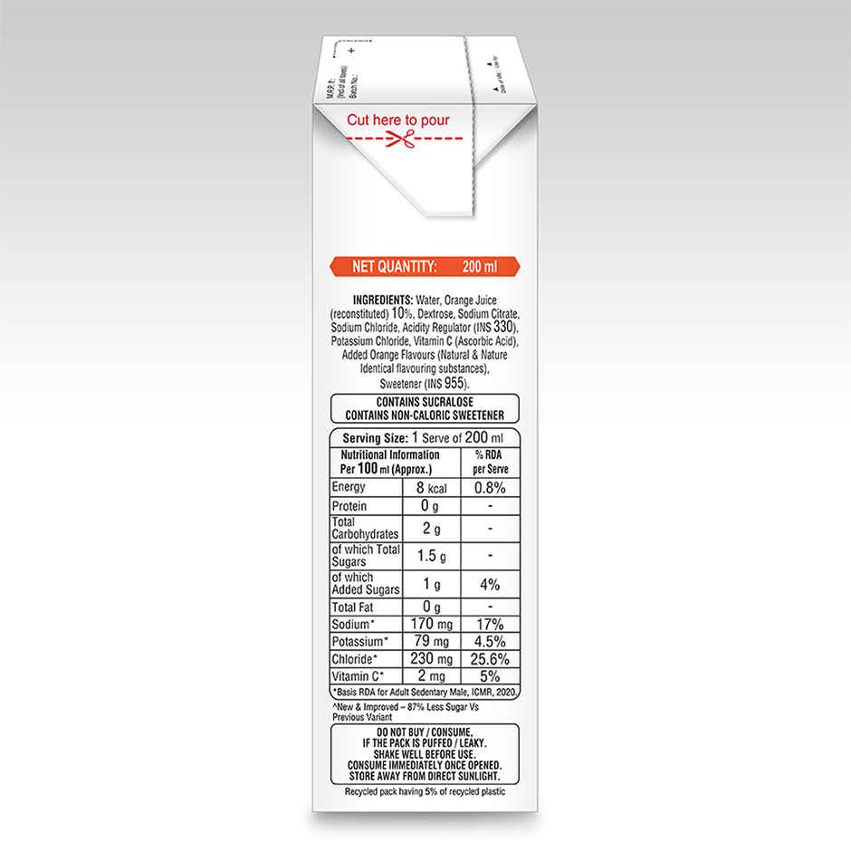 ERZL Plus Orange Drink 200ml
