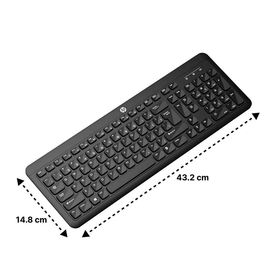 Hp K260 Wireless Keyboard/Quick/Comfy/Accurate/Plug and Play/Led Indicators - Black