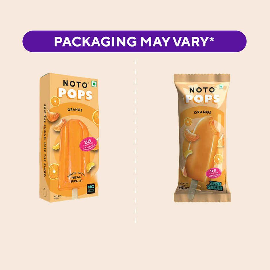 NOTO Orange Sugar Free, Guilt Free Popsicle