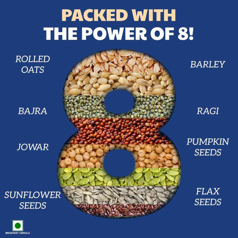 Right Shift High Protein Oats++ | With Millets and Seeds | 23g Protein, 11g Fibre 