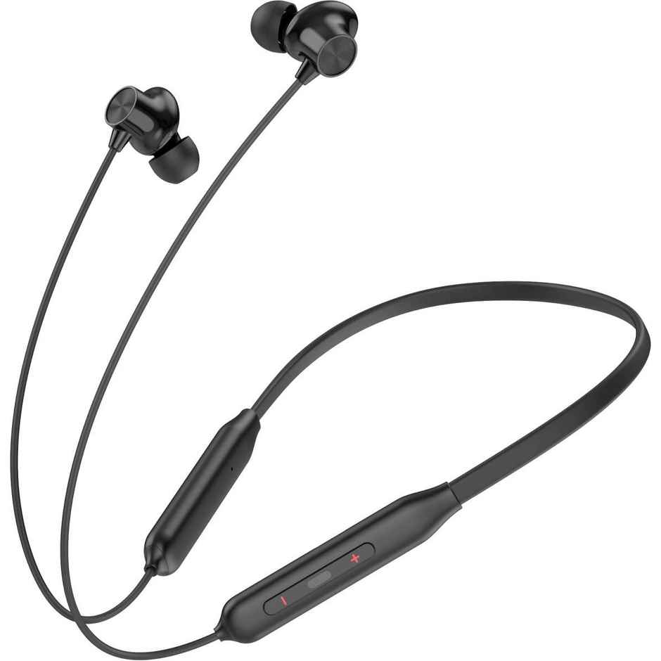 Aroma NB120 Amaze Bluetooth Neckband Upto 50 Hours Playtime, Fast Charging, Dual Pairing Neckband Bluetooth  - Black