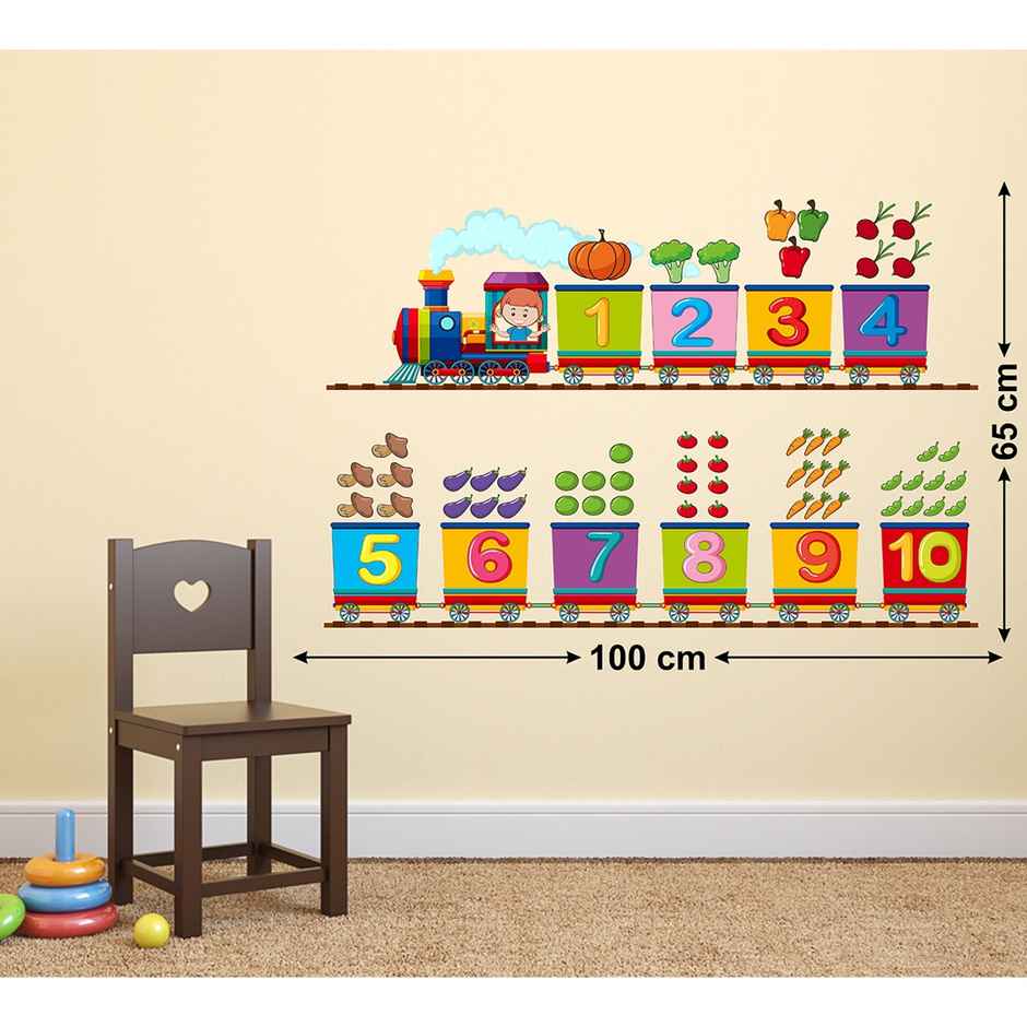 BAY6 Numbers Removable Sticker - 100cm - | Pack Of 1
