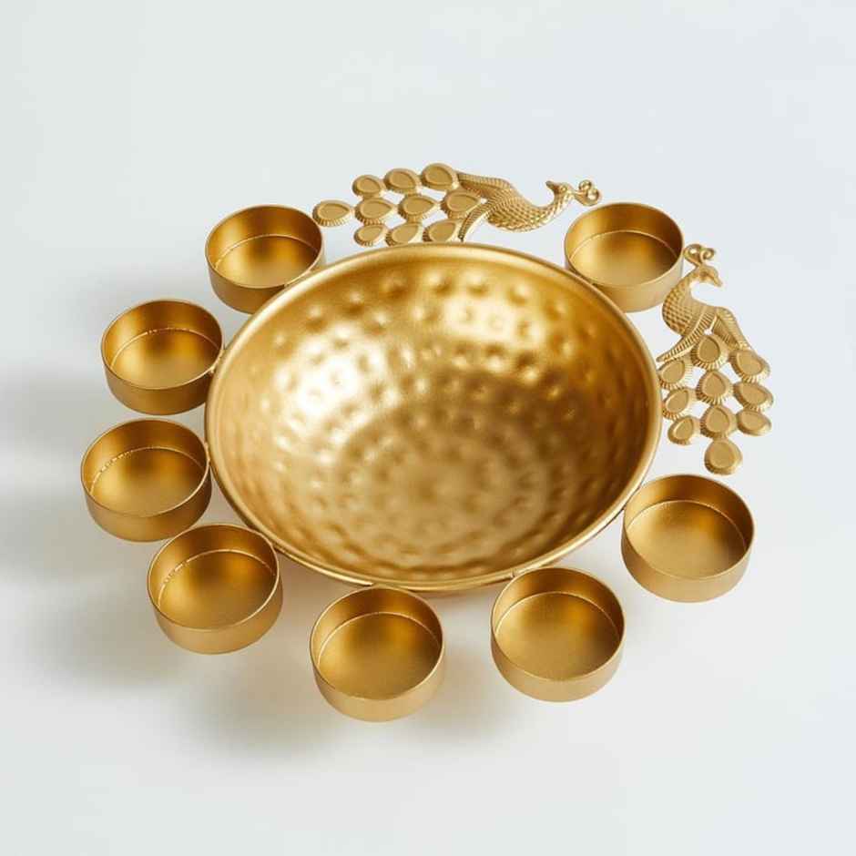 Urban Born Peacock Urli for Festive Decor