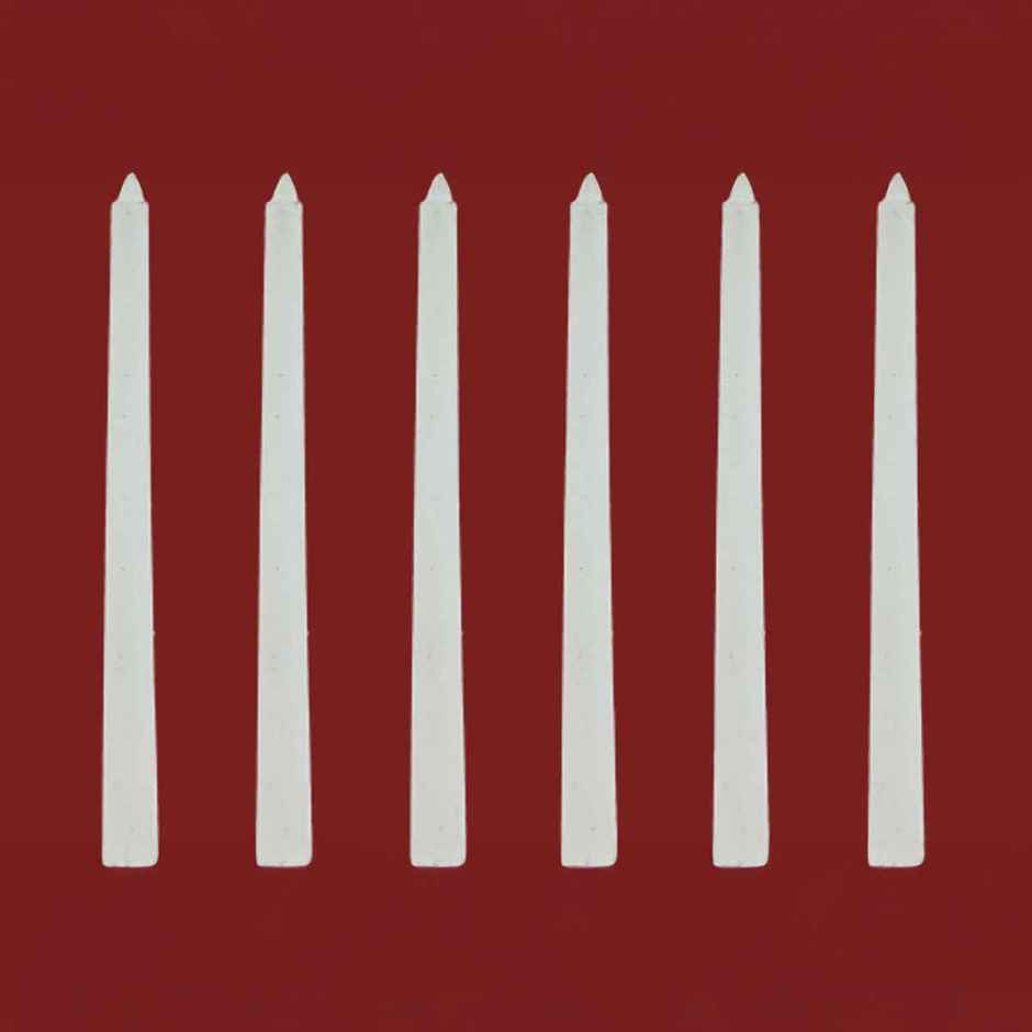Taper Candles White | Pack of 4 | Home Decor | Pichai