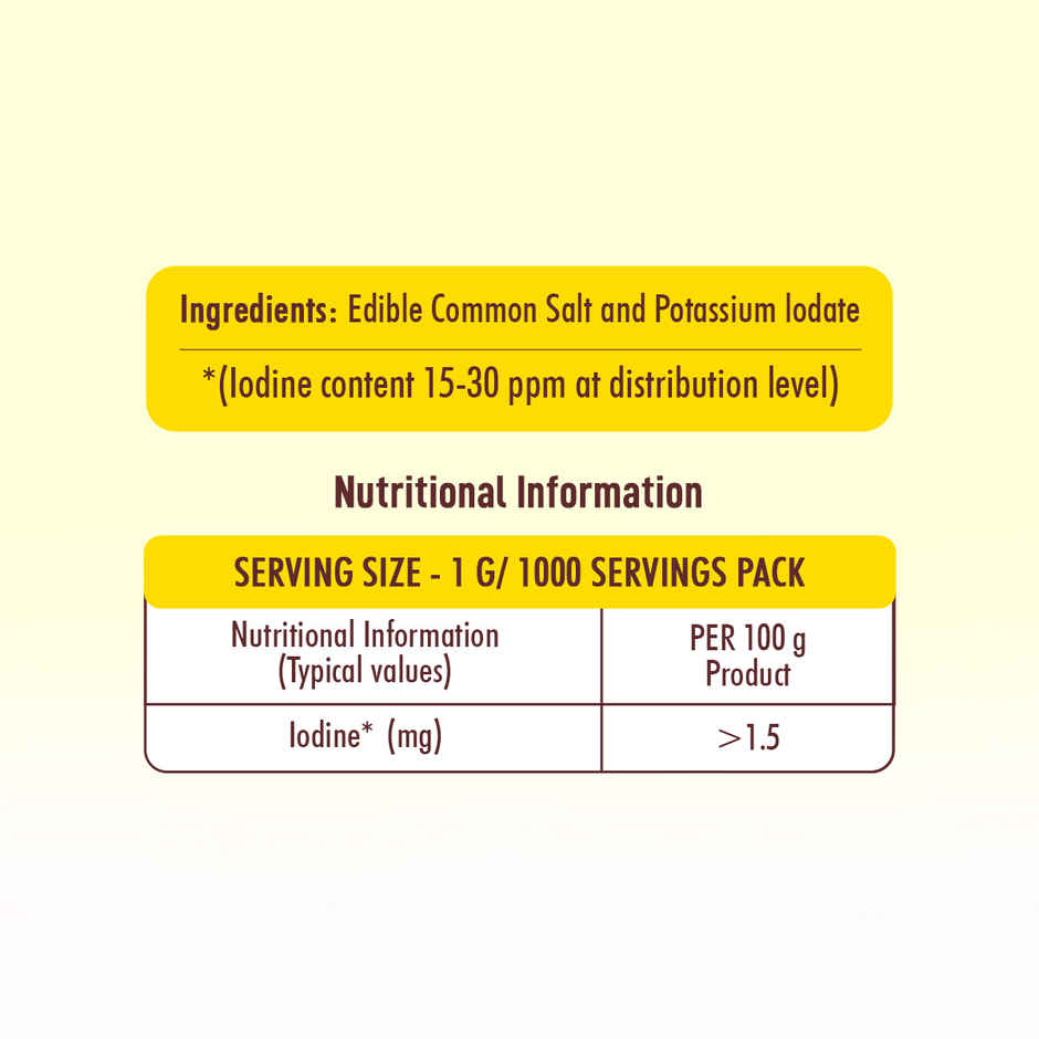 Annapurna Iodized Crystal Salt | Kal Uppu