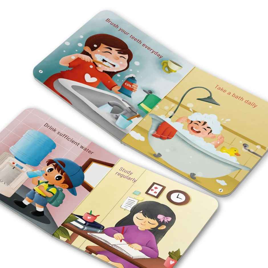 Good Habits For Kids - Illustrated Board Book For Children | Age 2-6 - Manners Book