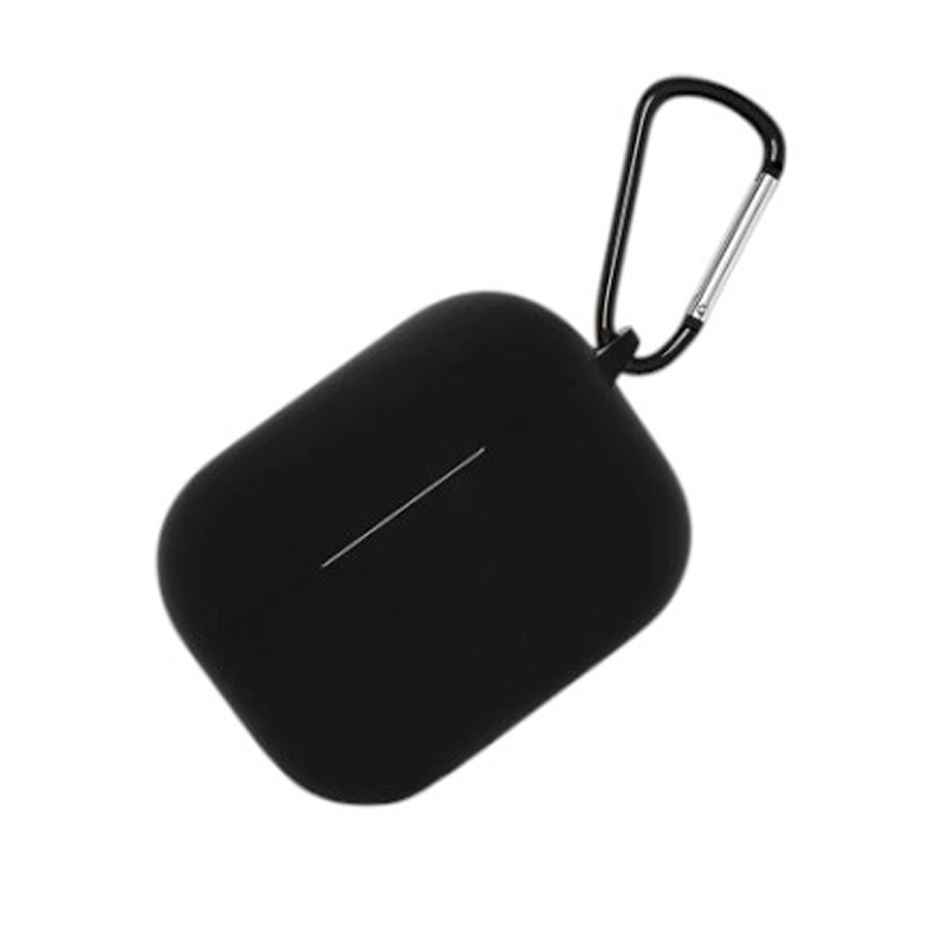 Sounce AirPods 3 Case Cover with Keychain | Shockproof Silicone Cover | Wireless Charging Support | Black