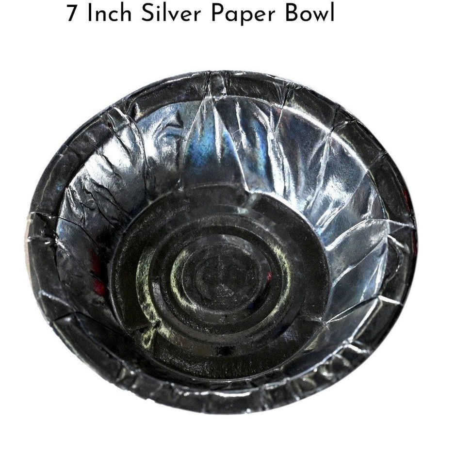 Silver Bowl | 7 inch | Pack of 50 | Pacxpertz