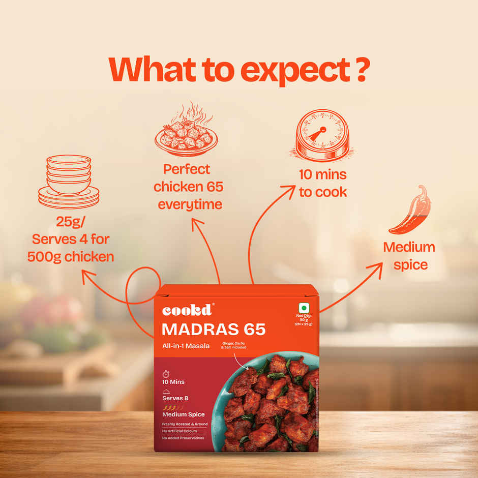 Cookd Madras Chicken 65 & Chicken Fry Masala