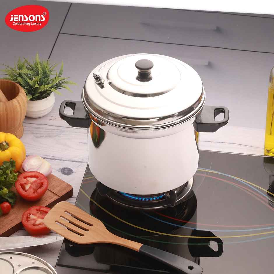 Jensons idly cooker with 24 idly Plate