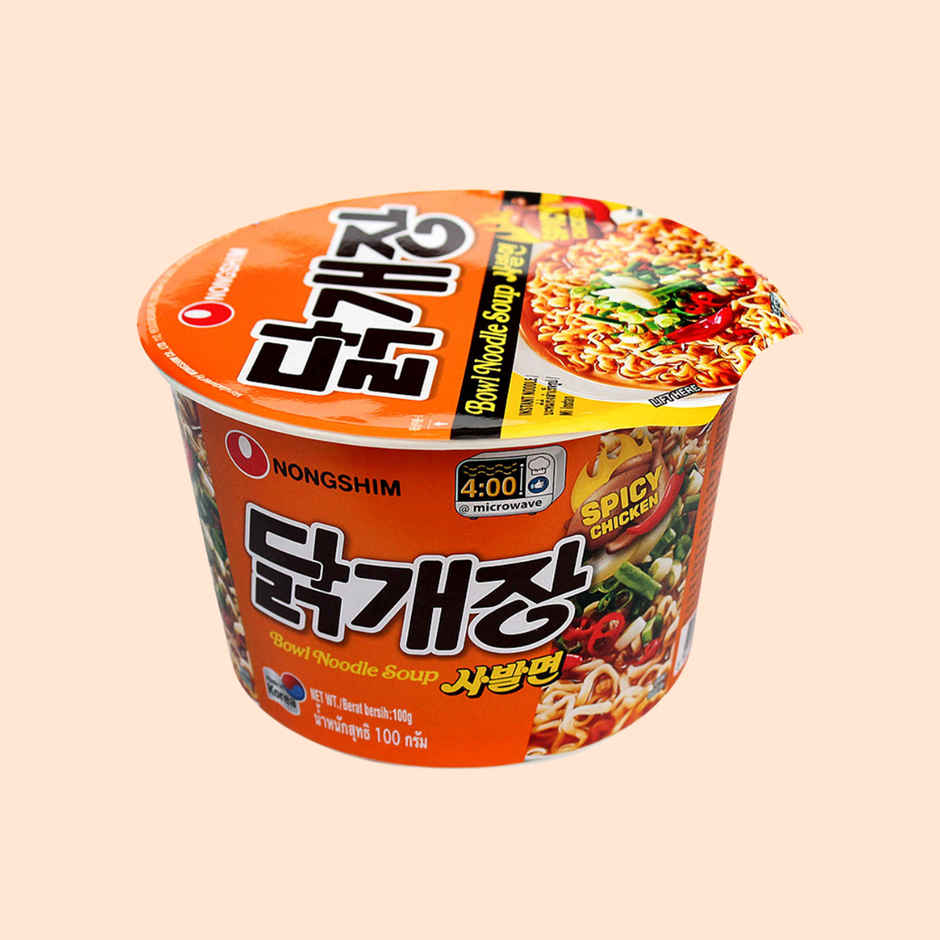 Korean Nongshim Bowl Noodle Chicken Non Veg