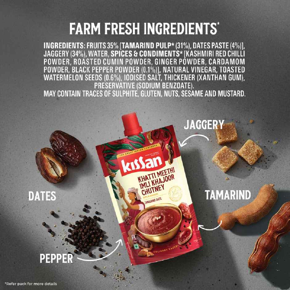 Kissan Khatti Meethi Imli Khajoor Chutney Doy