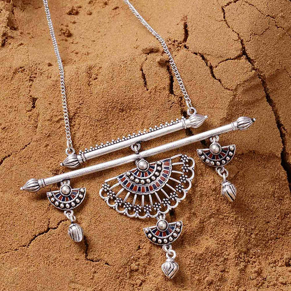 Voylla Mandala Half Wing Drops Necklace