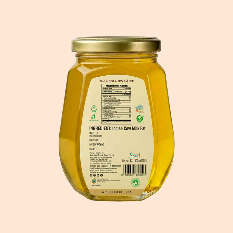 Natureland Organics A2 Cow Ghee