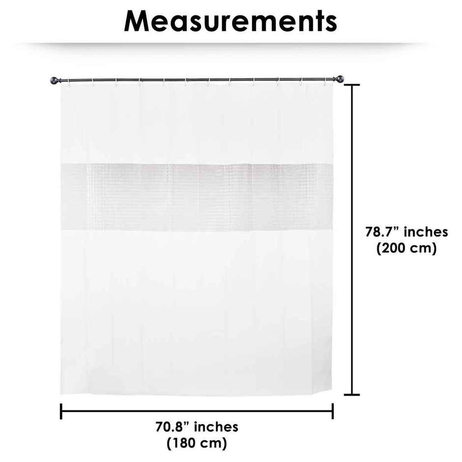 Story@Home 1 U Shower Curtains | White