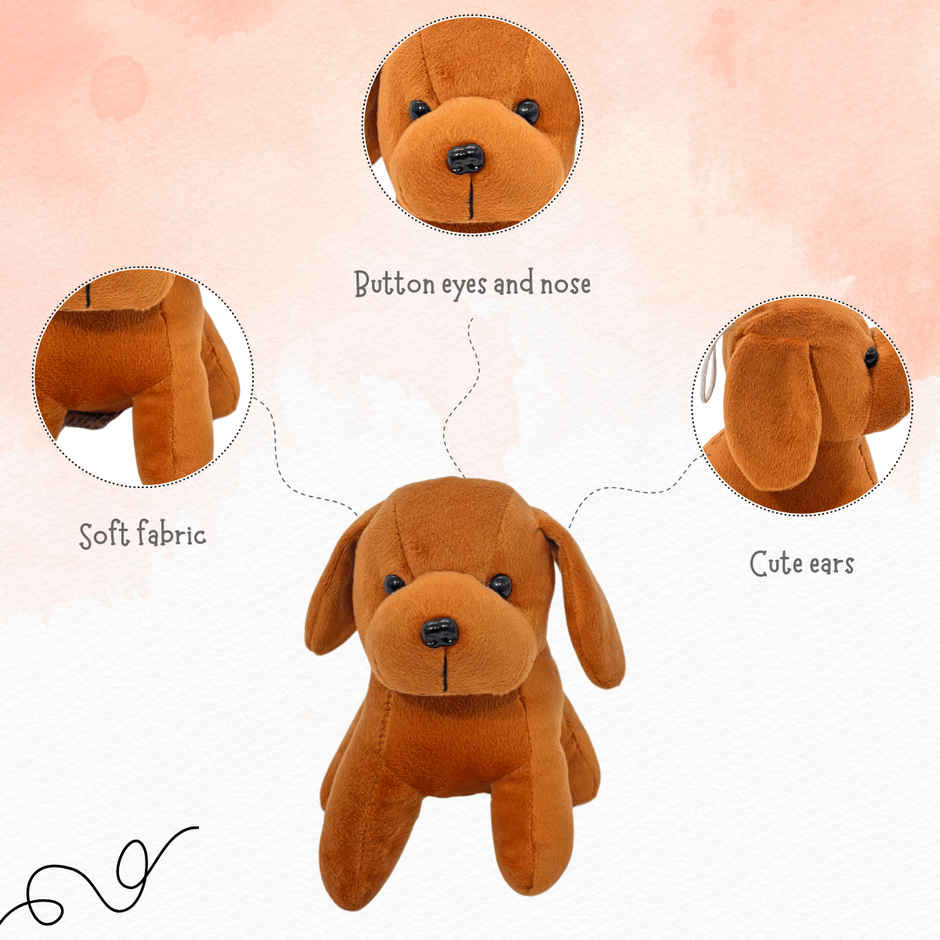 Toytales Puppy Dog 19 cm| Soft Toy | Plushie |Animal |Gift For Kids | BabyToys|Birthday