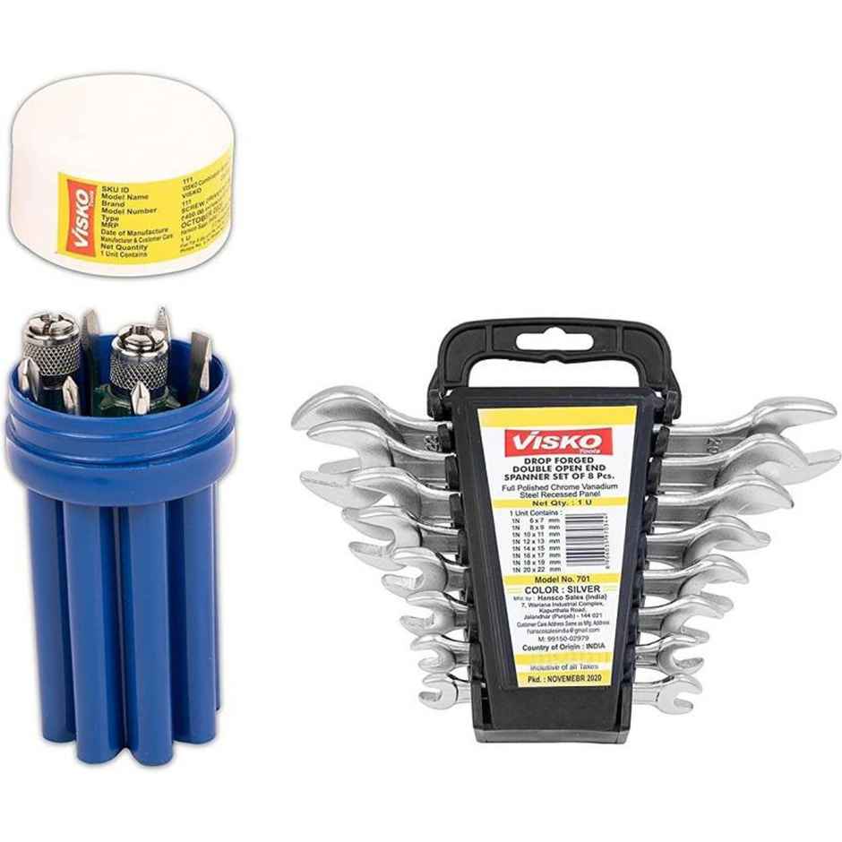Visko 813 Hand Tools Combo With Screwdrivers | Tester | Doe Spanner And Hand Tool Kit