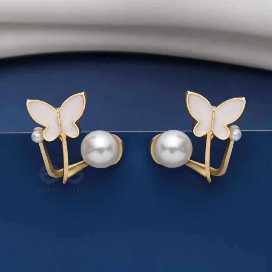 Everstylish A Winged Wonder - Golden and White Ear Jackets