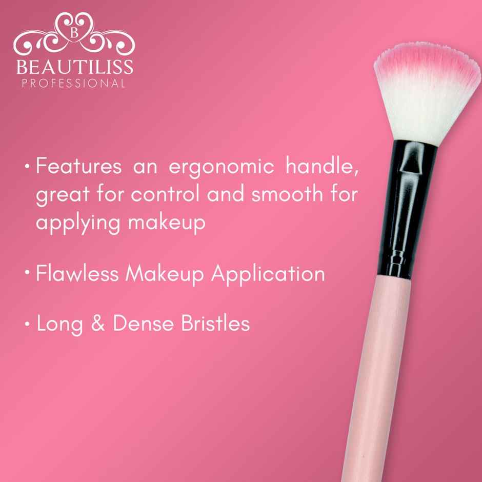 Beautiliss Blush Makeup Brush Soft Blending Brush for Flawless Cheeks and Smooth Application