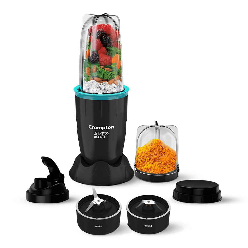 Crompton Ameo Blend Nutri Blender | Smoothie Maker | Mixer Grinder | 400 Watt | Black & Sea Green