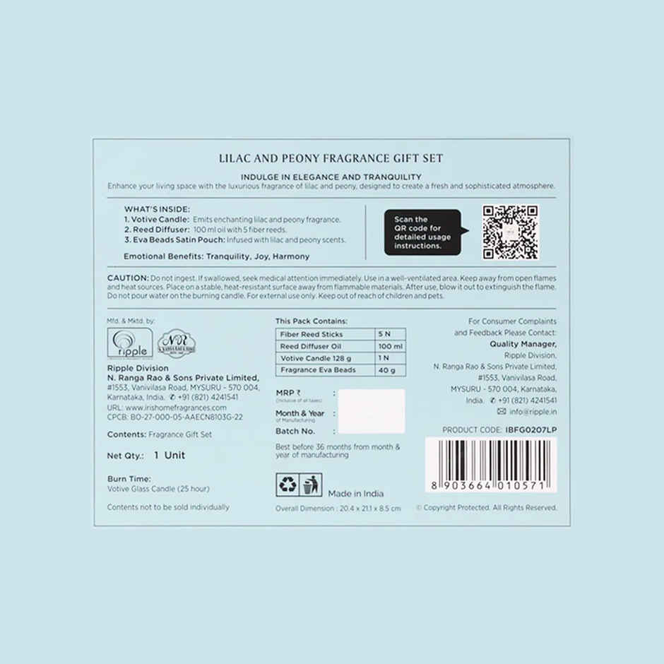 Iris Botanics Gift set Fragrance Lilac & Peony