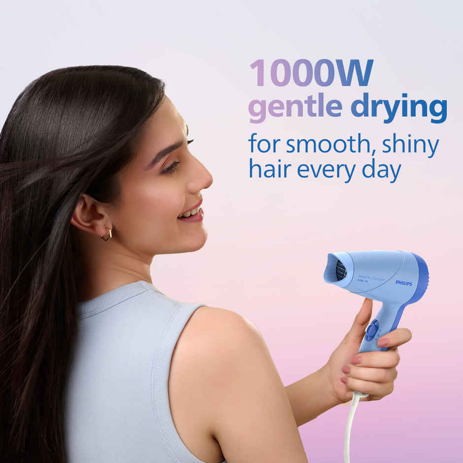 Philips Hair Dryer|Precise Drying with Narrow Concentrator|2 Flexible Heat Settings|1000W|HP8100/60