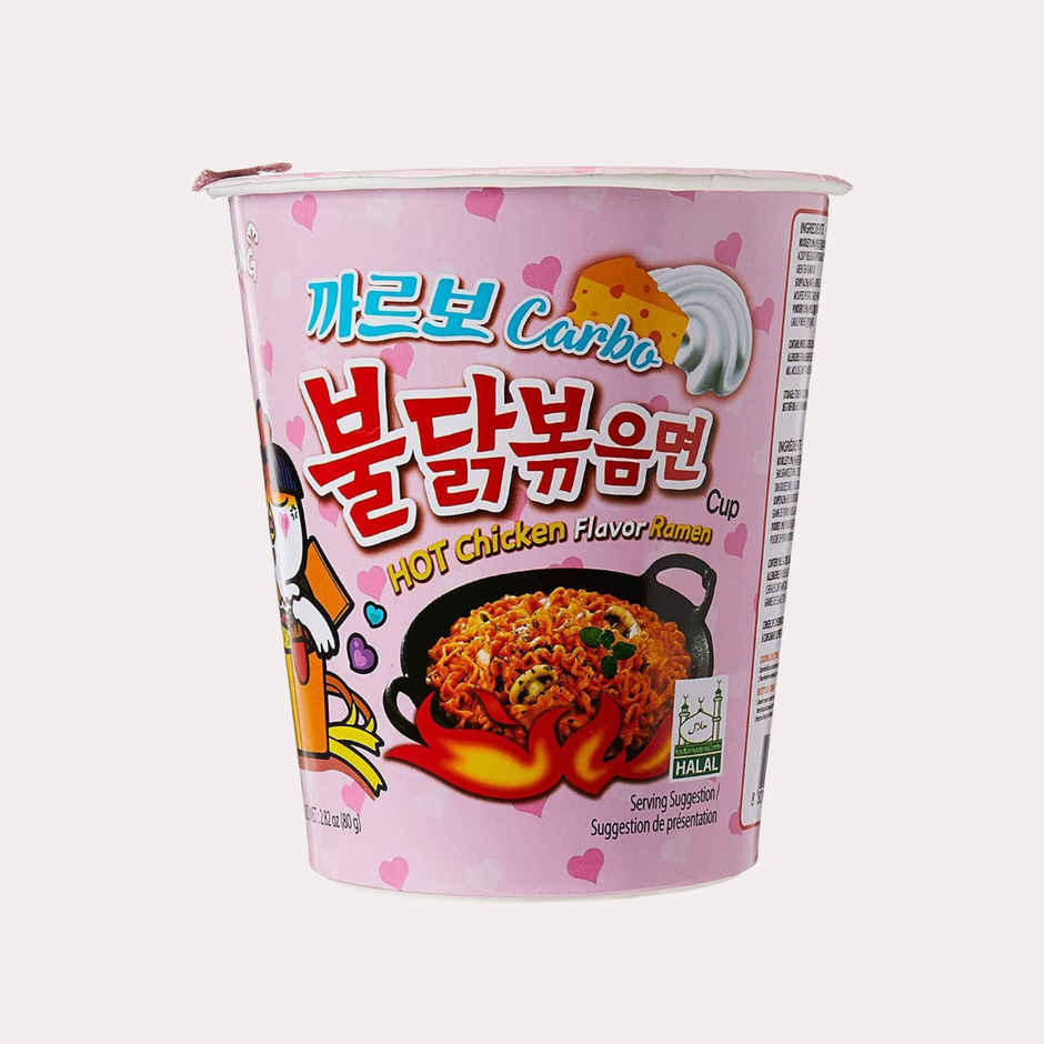 Samyang Carbonara Buldak Hot Chicken Flavor Ramen Cup Non-Veg