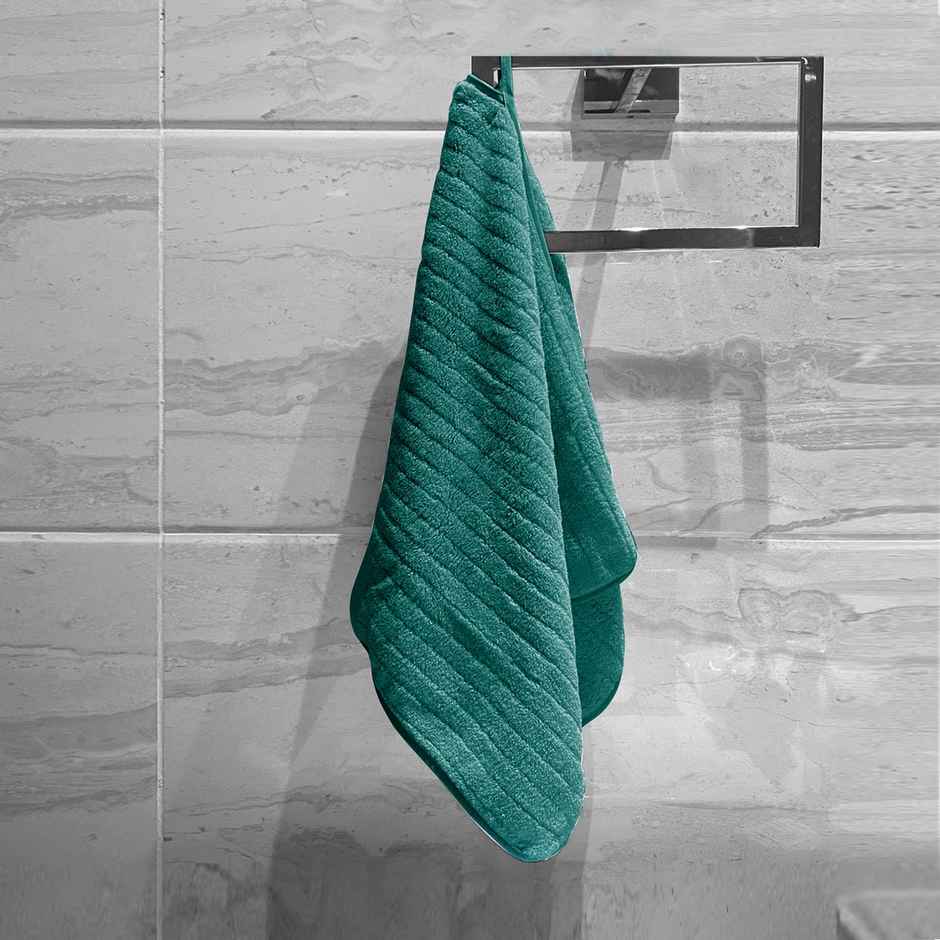 Story@Home Microfiber 400 2 U Hand Towel Green Stripes