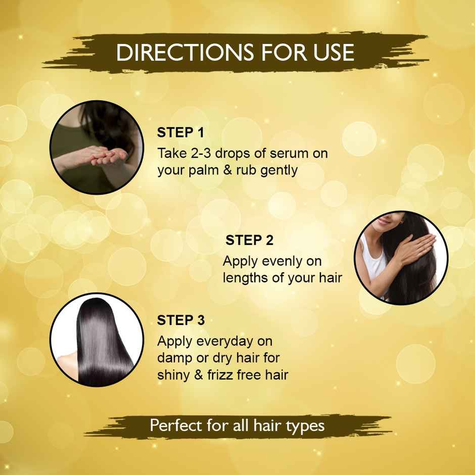 Nimbarka Ultra Shine Hair Serum - Heat Protection Frizz Control Detangles & Strengthens Hair