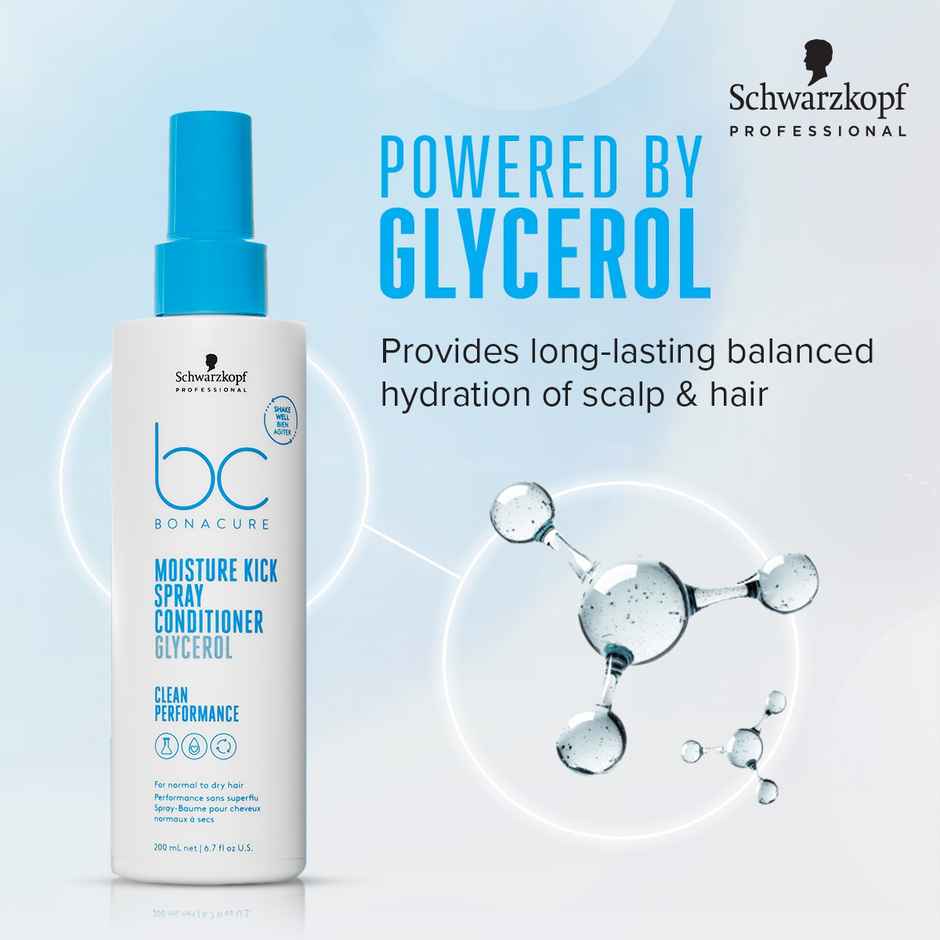 Schwarzkopf Professional Bonacure Moisture Kick Spray Conditioner With Glycerol