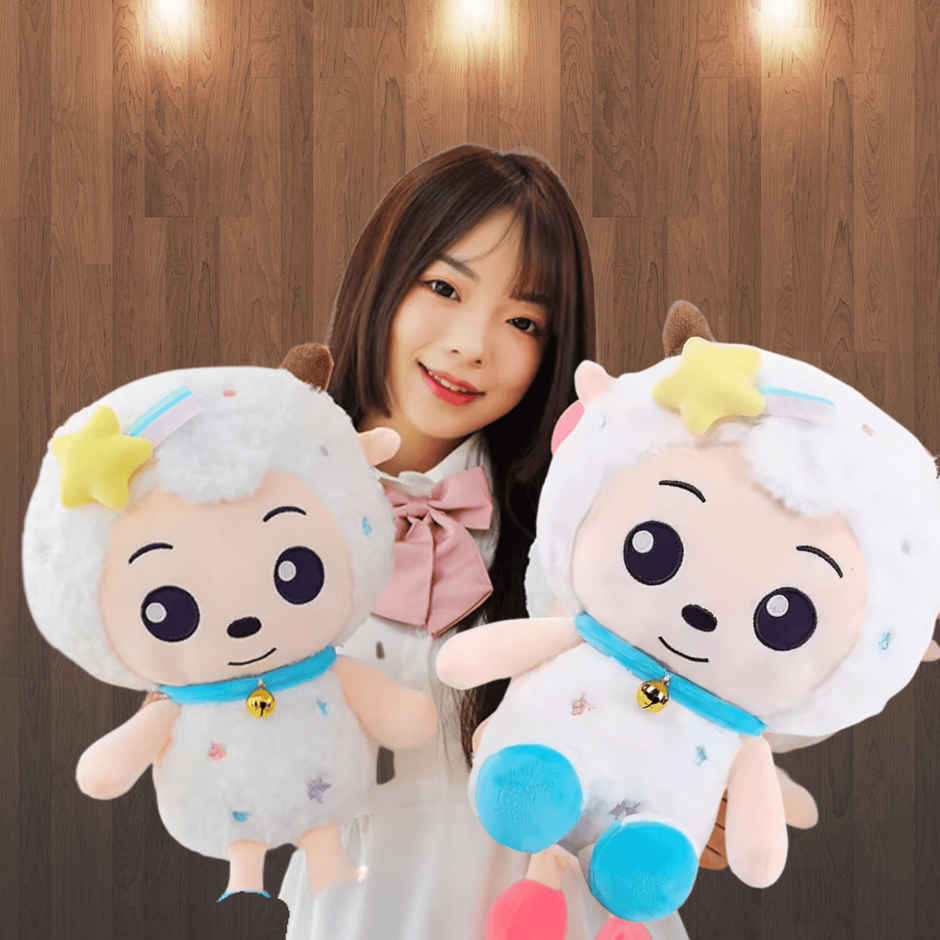Toytales Cute White Sheep Soft Toy | Perfect Toy For Kids | Birthday Gift