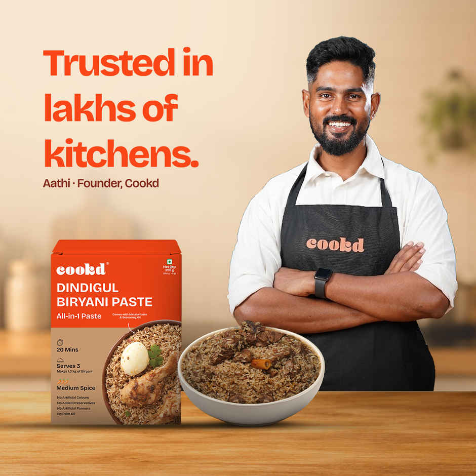 Cookd Dindigul Biryani Masala Paste - Ready to Cook