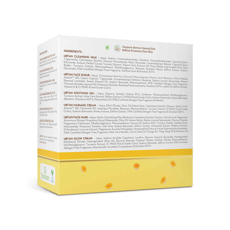 Mamaearth Ubtan Facial Kit With Turmeric & Saffron For Glowing Skin