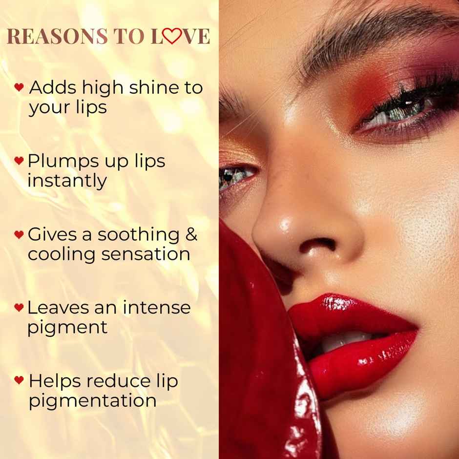 Just Herbs Honey Dew Non Stick Lip Plumping Gloss With Vit C And Peppermint Oil For Women