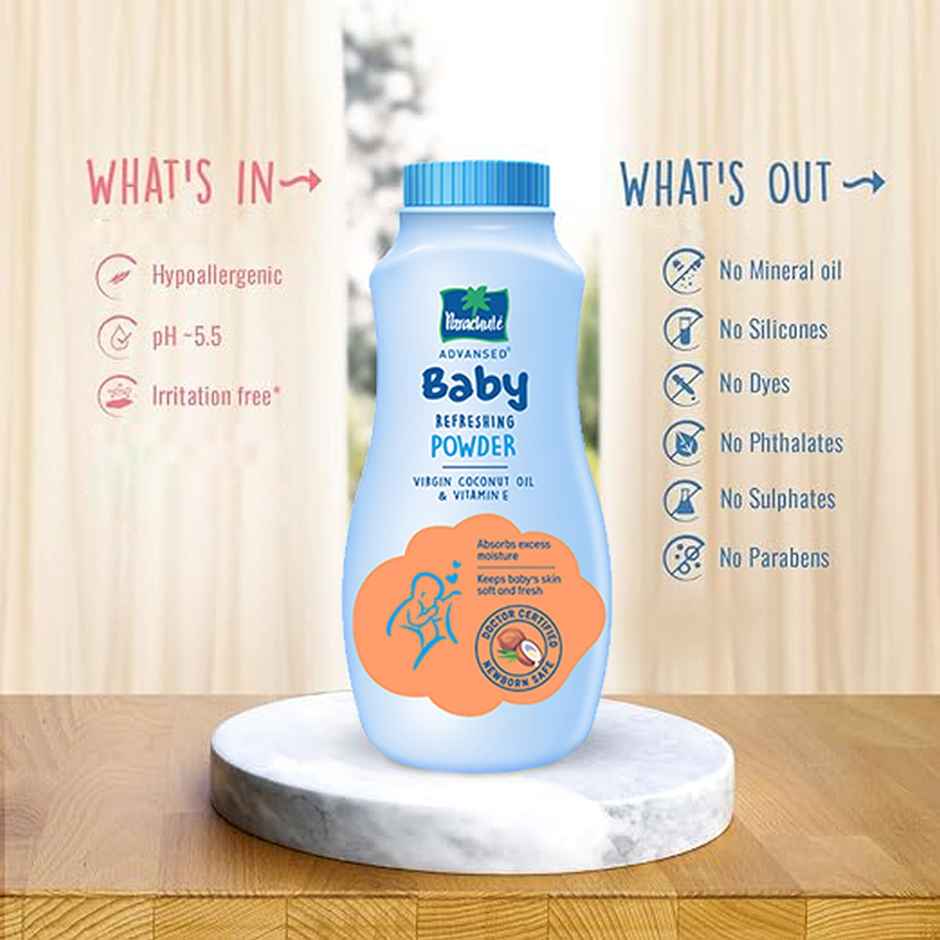 Parachute Advansed Baby Refreshing Powder With Virgin Coconut Oil