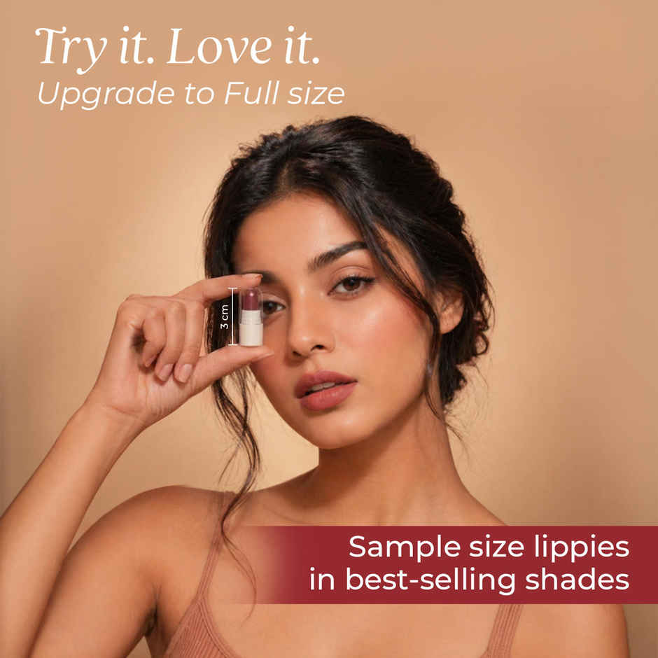 Just Herbs Ayurvedic Mini Lipstick Kit | Matte Finish, Long Lasting & Hydrating