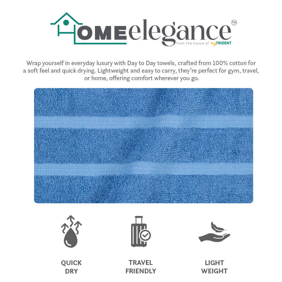 Home Elegance by myTrident Comfort Living Cotton Bath Towel | 16 in x 24 in | Riverside