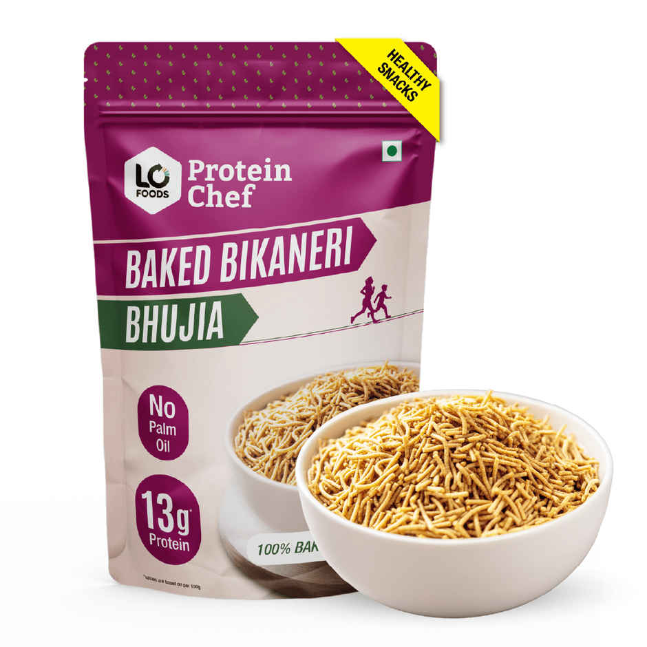 Protein Chef Baked Bikaneri Bhujia Sev Guilt Free Healthy Snacks Baked Glutenfree Diet Namkeen Bhujiya